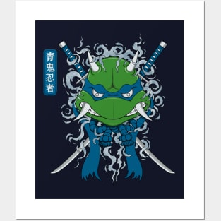 Blue Oni Ninja Posters and Art